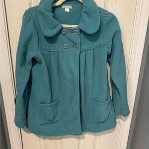 Garnet Hill Kids' Teal Pea Coat